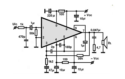 STK080G circuito eletronico