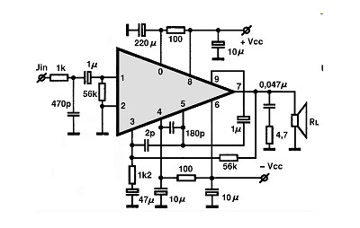STK084G circuito eletronico