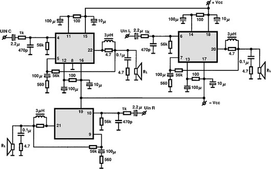 STK400-730 circuito eletronico
