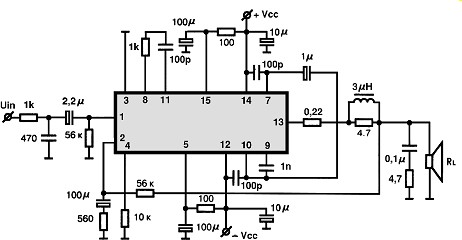 STK4024II circuito eletronico