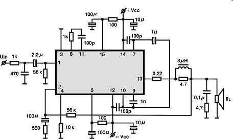 STK4028X circuito eletronico