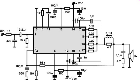 STK4046XI circuito eletronico