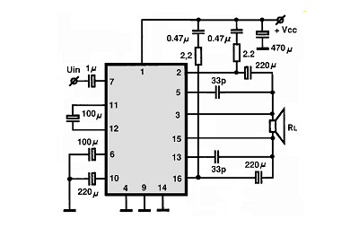 STK4065 circuito eletronico