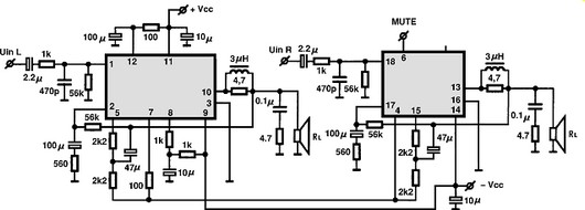 STK4111V circuito eletronico