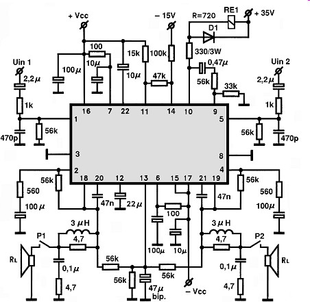 STK4144MK2 circuito eletronico
