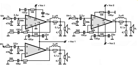 STK4169MK2 circuito eletronico