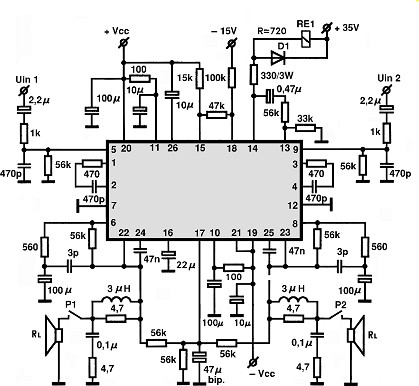 STK4204MK2 circuito eletronico