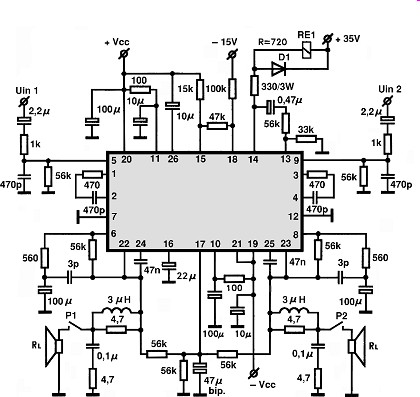 STK4204MK5 circuito eletronico