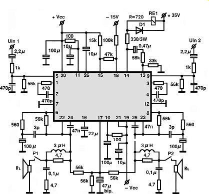 STK4215MK2 circuito eletronico