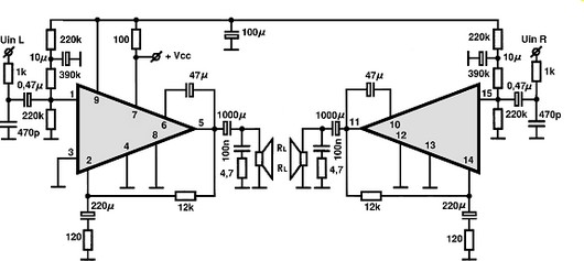 STK433-105 circuito eletronico
