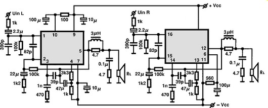 STK4833 circuito eletronico