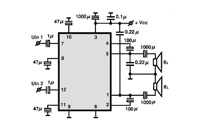 TA7241P circuito eletronico