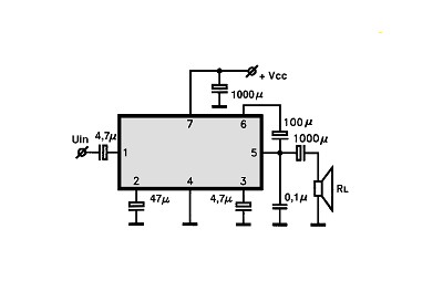 TA7252P,AP circuito eletronico