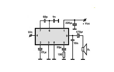 TA7336P circuito eletronico