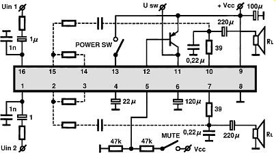 TA7688P circuito eletronico