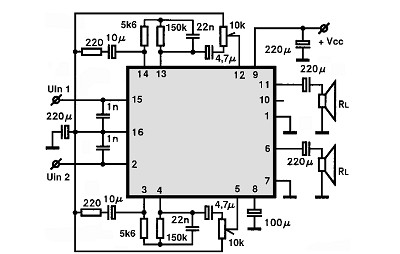 TA8111AP circuito eletronico