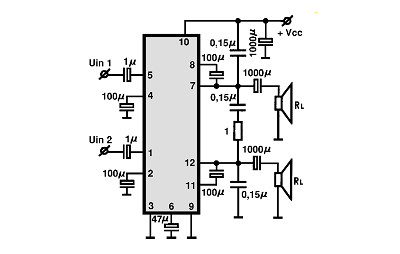 TA8208H circuito eletronico