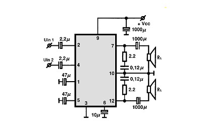 TA8211AH circuito eletronico