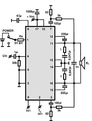 TA8225H circuito eletronico