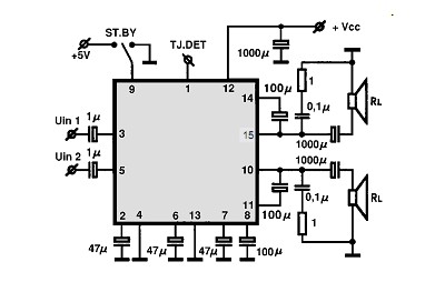TA8238K circuito eletronico