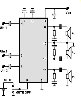 TA8256H circuito eletronico