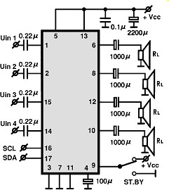 TDA1551Q circuito eletronico