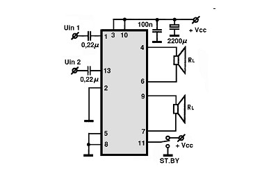TDA1552Q circuito eletronico