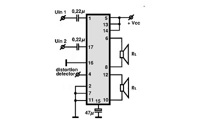 TDA1556Q circuito eletronico