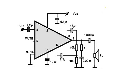 TDA1905 circuito eletronico