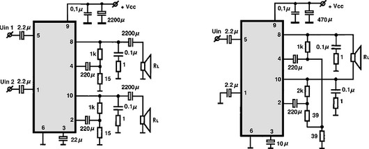 TDA2009A-BTL circuito eletronico