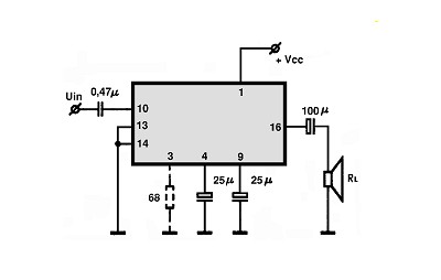 TDA2610,A circuito eletronico