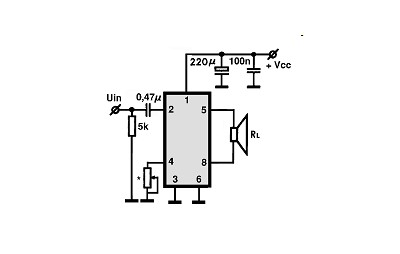 TDA7052A circuito eletronico