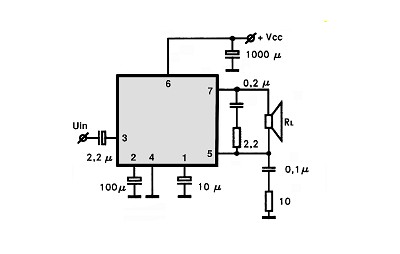 TDA7241,B circuito eletronico
