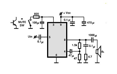 TDA7253 circuito eletronico