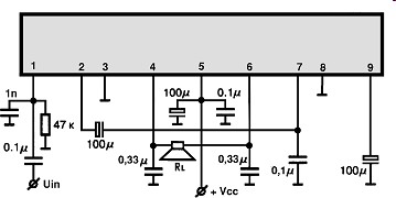 U2433B-BTL circuito eletronico