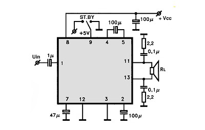 UPC1308V circuito eletronico