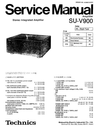 Technics SU-V900