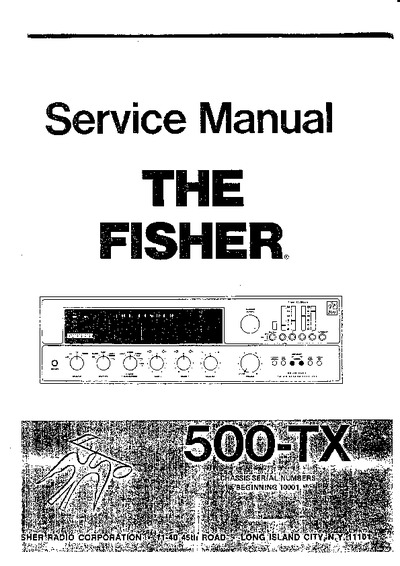 FISHER 500-TX Integrated Stereo Amplifier