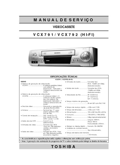 Semp Toshiba MS VCX791, VCX792 A4
