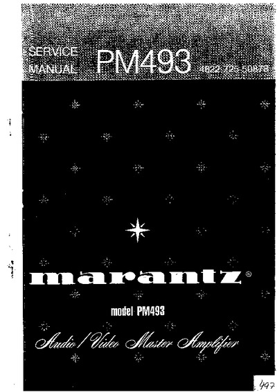 Marantz PM-493 audio