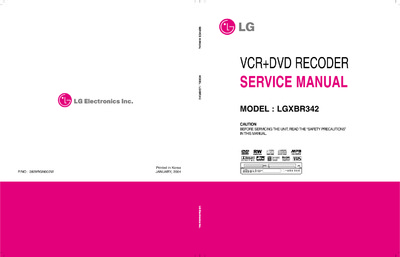 LG LGXBR342 DVD RECORDER
