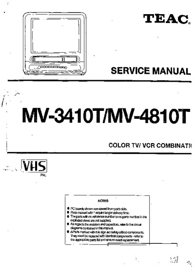 TEAC MV-4810T, MV-3410T