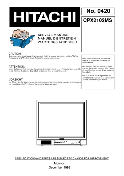 HITACHI CPX2102MS