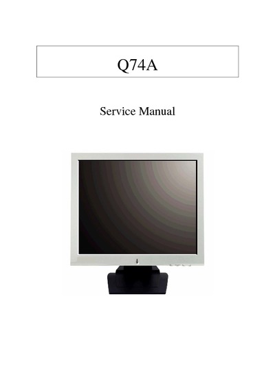 BenQ HL510S, HL710S - Q74A SERVICE MANUAL