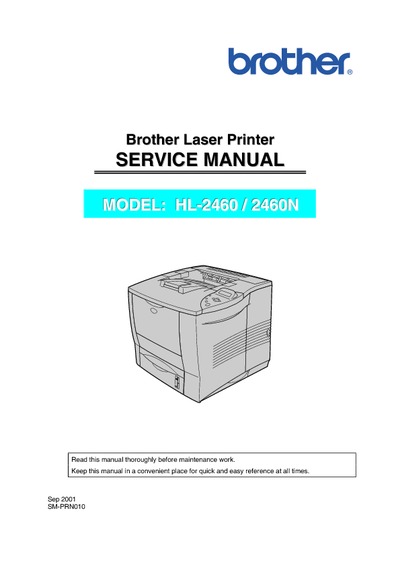 Brother HL-2460(n) Service Manual