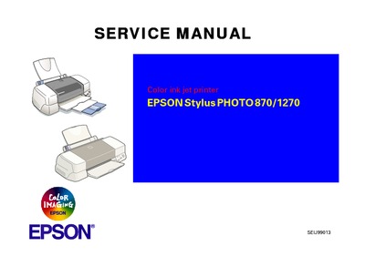 Epson Stylus Photo 870 - 1270 Service Manual rev b