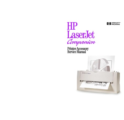 HP LaserJet Companion Service Manual