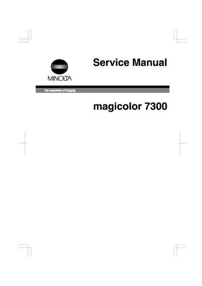 Konica Minolta QMS magicolor 7300 Service Manual