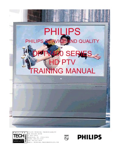 Philips DPTV400 Series HD PTV TRAINING MANUAL