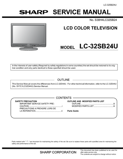 Sharp LC-32SB24U, LCD